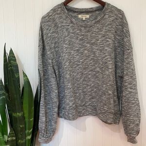 NWT Madewell Textured Crewneck Sweatshirt
